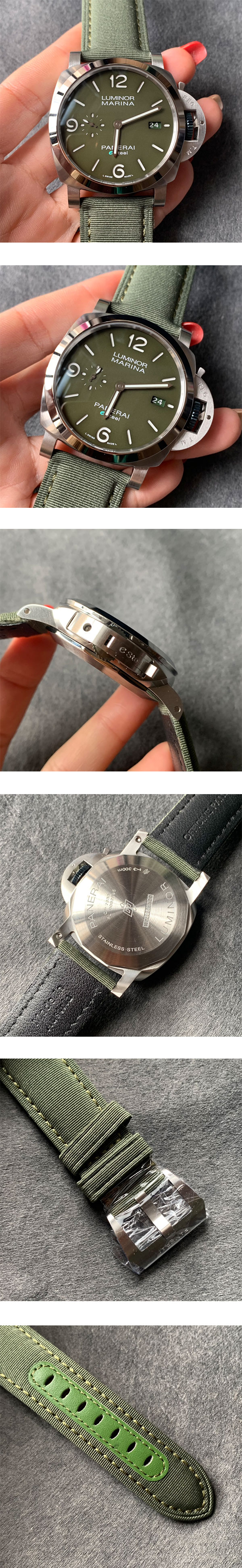 【TTF製】パネライコピー時計 ルミノール マリーナ ESteel™ ヴェルデ ズメラルド PAM01356 